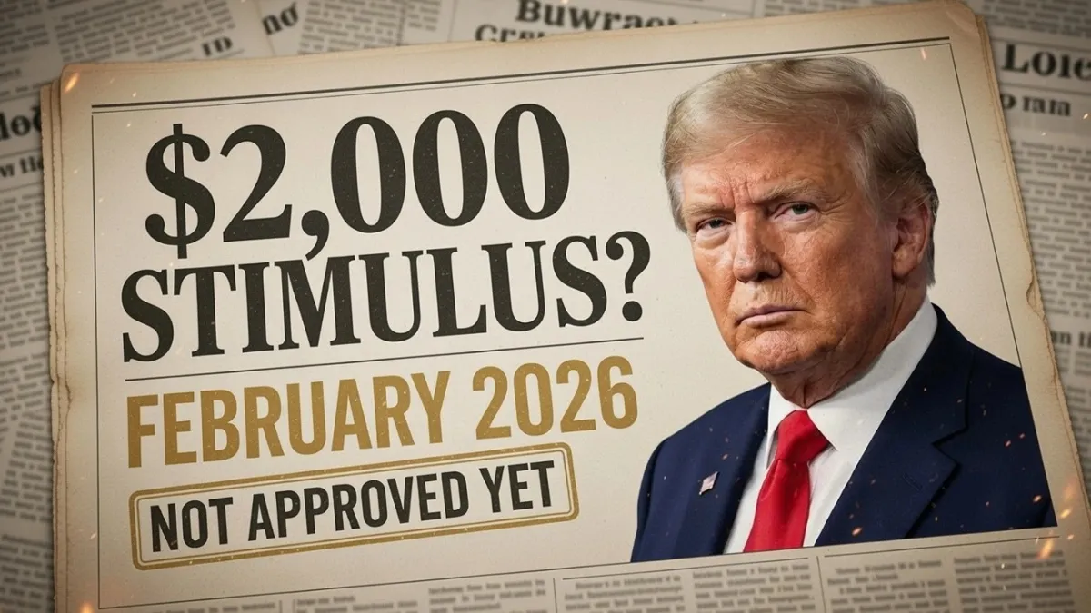 $2,000 February 2026 Stimulus: Facts, Timeline, and Who May Actually Qualify