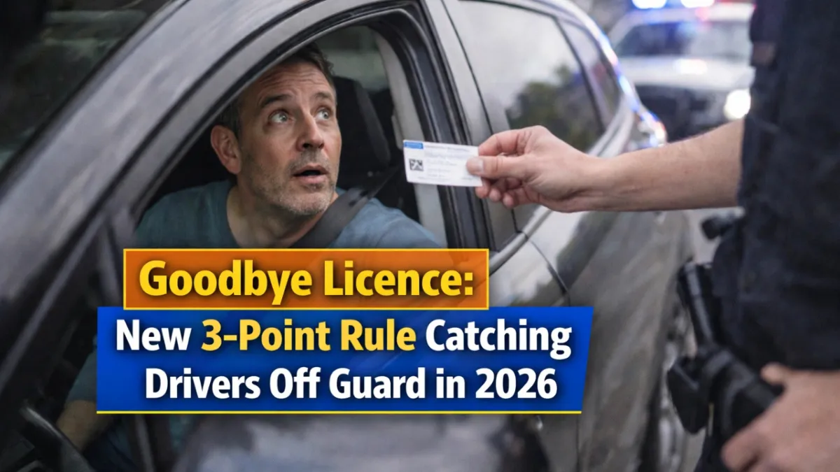 Goodbye Licence: New 3-Point Rule Catching Drivers Off Guard in 2026