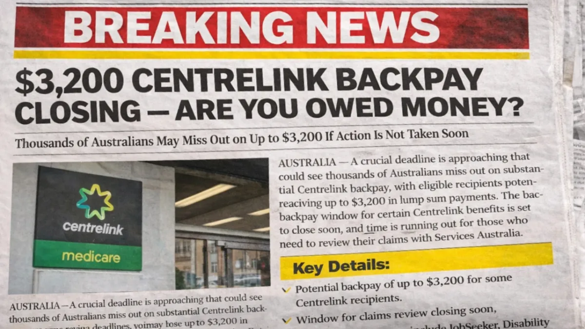 $3,200 Centrelink Backpay Alert 2026: Are You Owed Money Before the Window Closes ?
